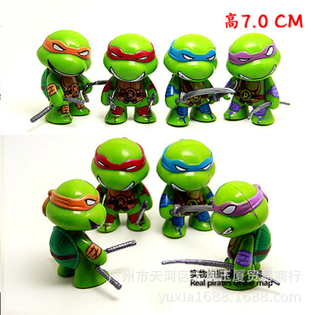 4pcs Ninja Turtles Action Figures